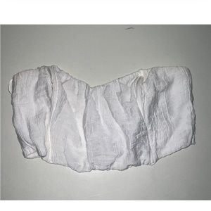 apricot lane white tube top